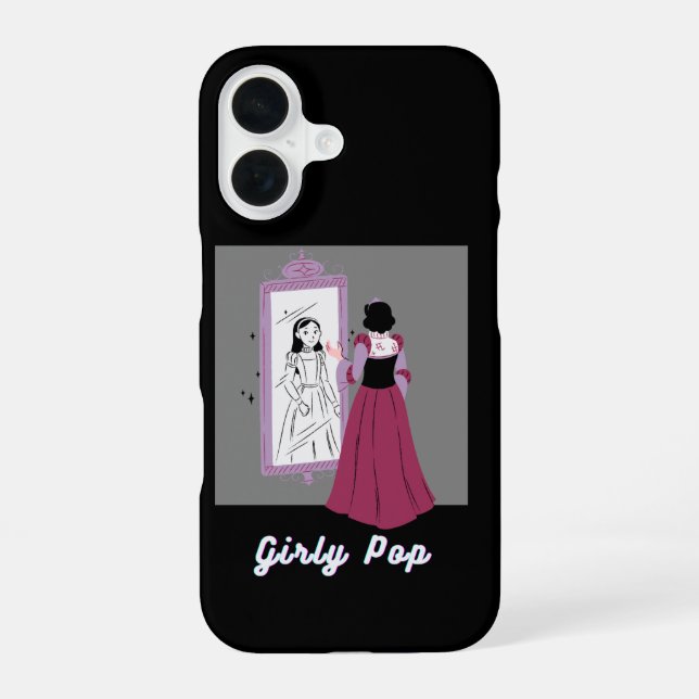 Mädchenhaftes Pop-Handyhülle iPhone 16 Hülle (Rückseite)