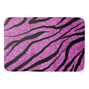 Mädchenhaftes Zebrastreifen-Muster Badematte