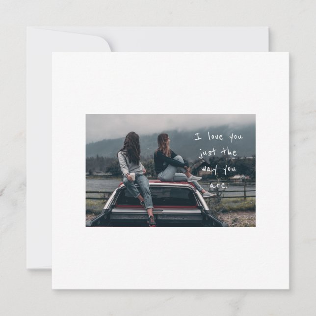 Mädchenkarte Feiertagskarte (Vorderseite)