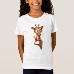 Mädchenkleidung - Lustige Giraffe T-Shirt