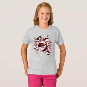 Mädchenkorbälle und Sterne T-Shirt