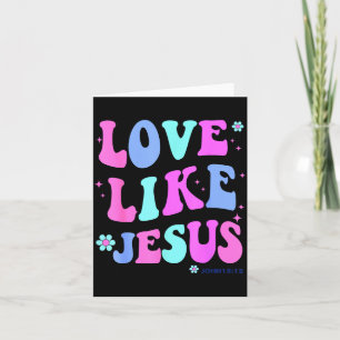Mädchenliebe wie Jesus Süße Christliche Teenager F Karte
