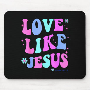 Mädchenliebe wie Jesus Süße christliche Teenager-F Mousepad