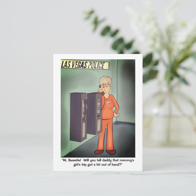 Mädchennacht Postkarte (Stehend Vorderseite)