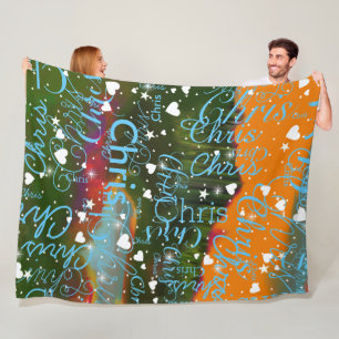 Mädchenname Girly Personalisiert Abstrakt Fleecedecke