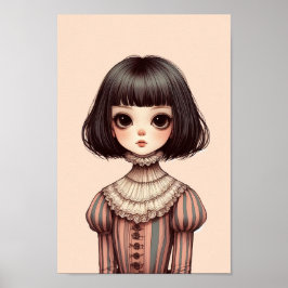 Mädchenporträt Poster