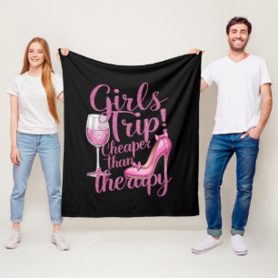 Mädchenreise billiger als Therapie-Wochenend-Weinp Fleecedecke