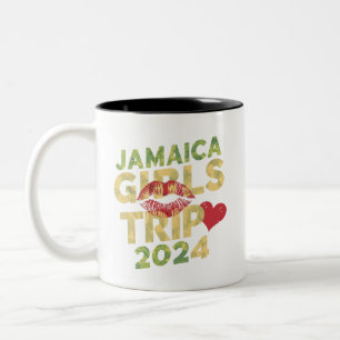 Mädchenreise Jamaika 2024 Wochenend-Sommerurlaub Zweifarbige Tasse