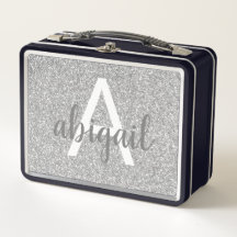 Mädchensalber-Glitzer-Monogramm-Name