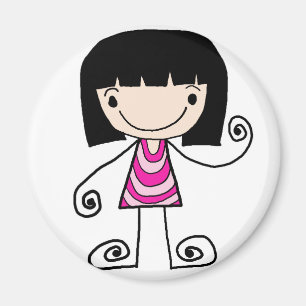 Mädchensammlung Magnet