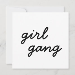 Mädchensammlung niedliche moderne feministische Po Einladung