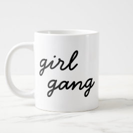 Mädchensammlung niedliche moderne feministische Po Jumbo-Tasse