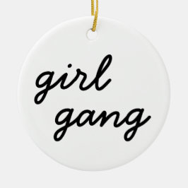 Mädchensammlung niedliche moderne feministische Po Keramik Ornament