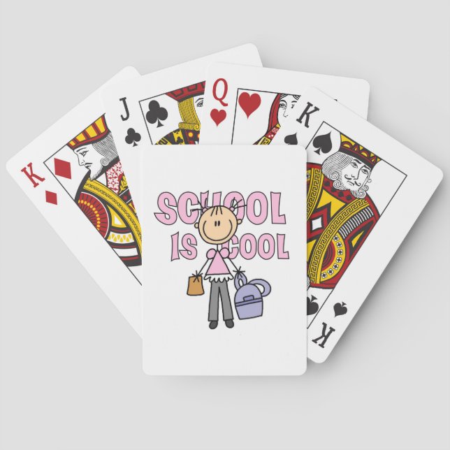 Mädchenschule ist cool spielkarten (Rückseite)