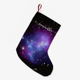 Mädchensignatur Name Lila Celestial Kleiner Weihnachtsstrumpf