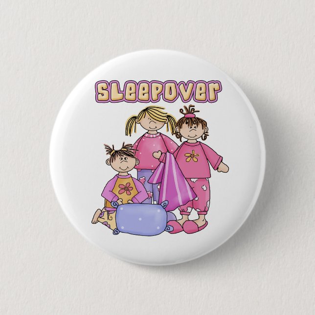 MädchenSleepover Button (Vorderseite)