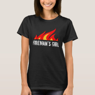 Mädchent-shirt des Feuerwehrmannes für Ehefrau T-Shirt