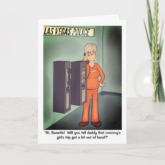 Mädchentag Feiertagskarte (Vorderseite)