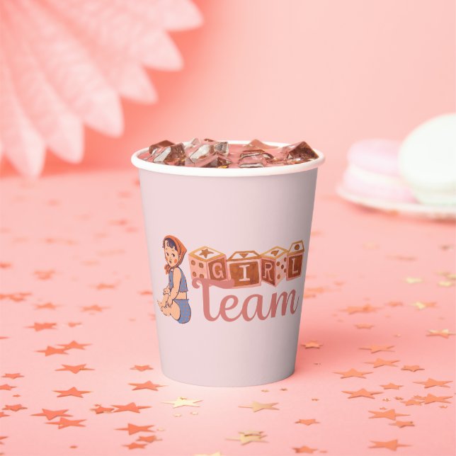 Mädchenteam Pappbecher (Insitu)