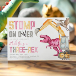 Mädchentino Bau 3. Geburtstagsfeier Einladung