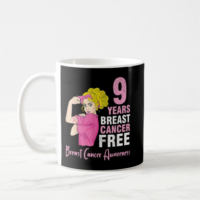 Mädchenüberlebende kämpfen 9 Jahre Brustkrebs kost Kaffeetasse (Links)