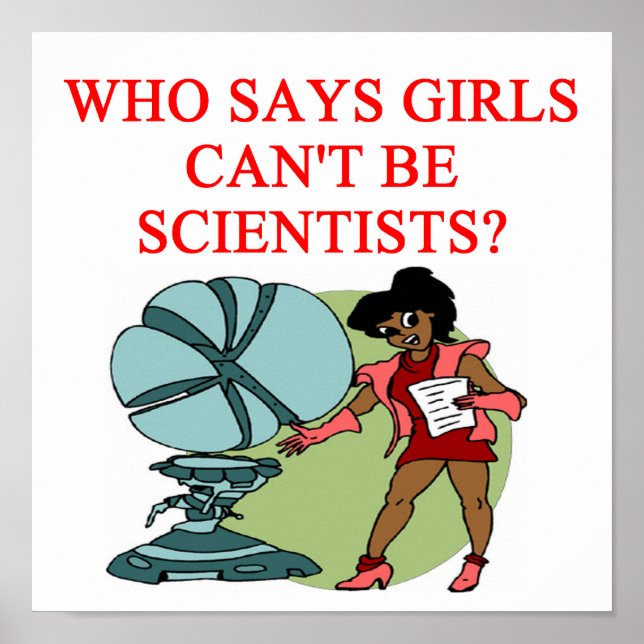 Mädchenwissenschaftlerin Poster (Vorne)