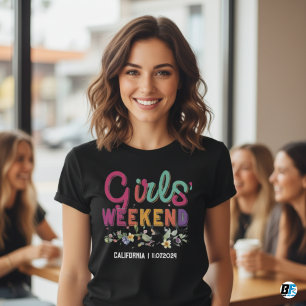 Mädchenwochenende T - Shirt - Datum des benutzerde