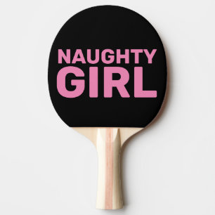 MÄDCHTIGE MÄDCHEN-EHEFRAU-PONG-PADDLE TISCHTENNIS SCHLÄGER
