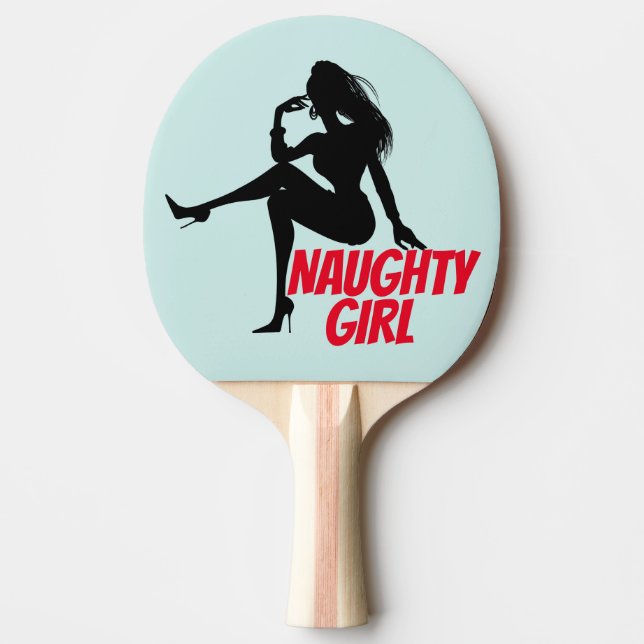 MÄDCHTIGE MÄDCHEN PONG PADDLE FÜR SIE TISCHTENNIS SCHLÄGER (Vorderseite)