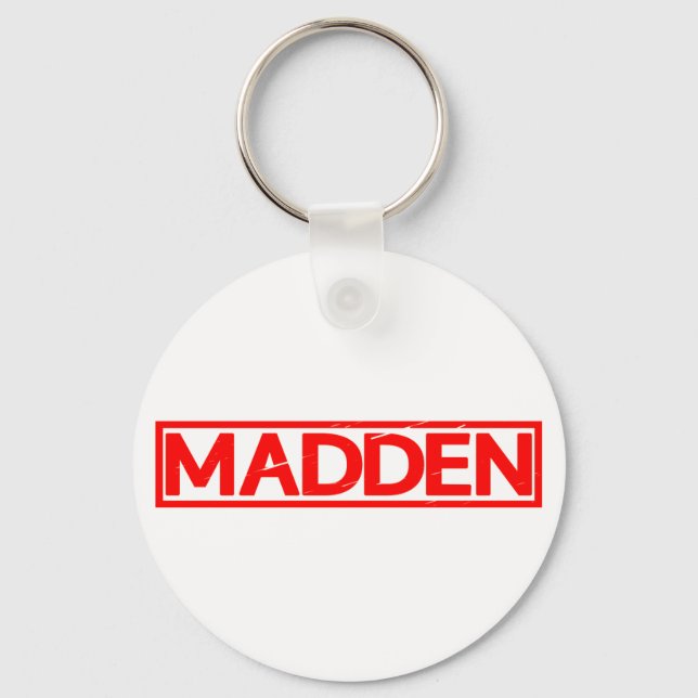 Madden Briefmarke Schlüsselanhänger (Vorderseite)