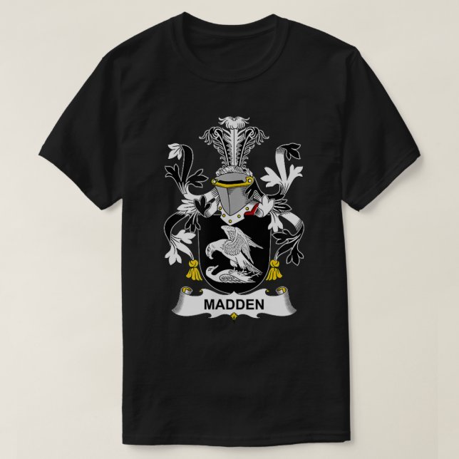 Madden Coat of Arms Family Crest  T-Shirt (Design vorne)