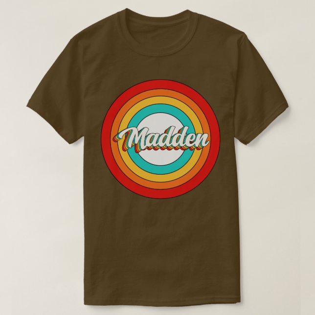Madden Name Shirt Vintag Madden Circle (Design vorne)