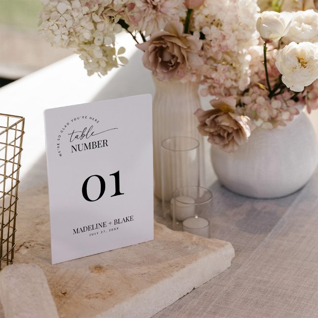 MADDIE Modern Table Number Card Einladung (Von Creator hochgeladen)