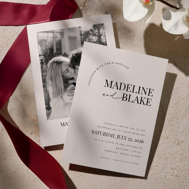 MADDIE Modern Wedding Invitation (Créateur téléchargé)