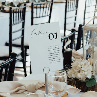 MADDIE Table Number Seating Chart Card Einladung