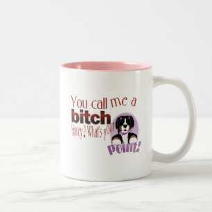 MadDogs unverschämte Damen-Tasse Zweifarbige Tasse