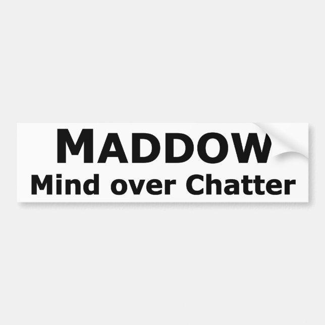 Maddow Autoaufkleber (Vorne)