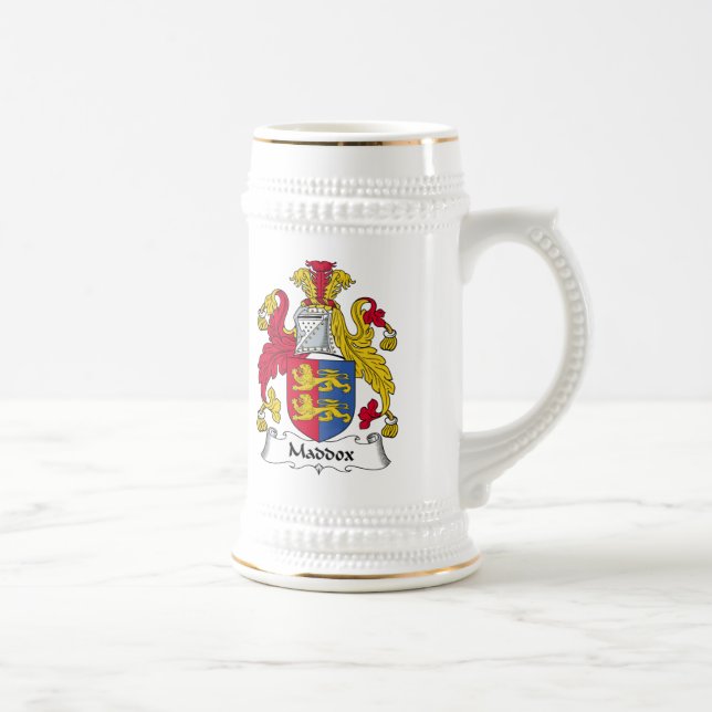 Maddox Familienwappen Bierglas (Rechts)
