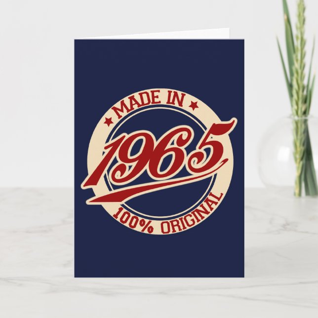 Made 1965 karte (Vorderseite)