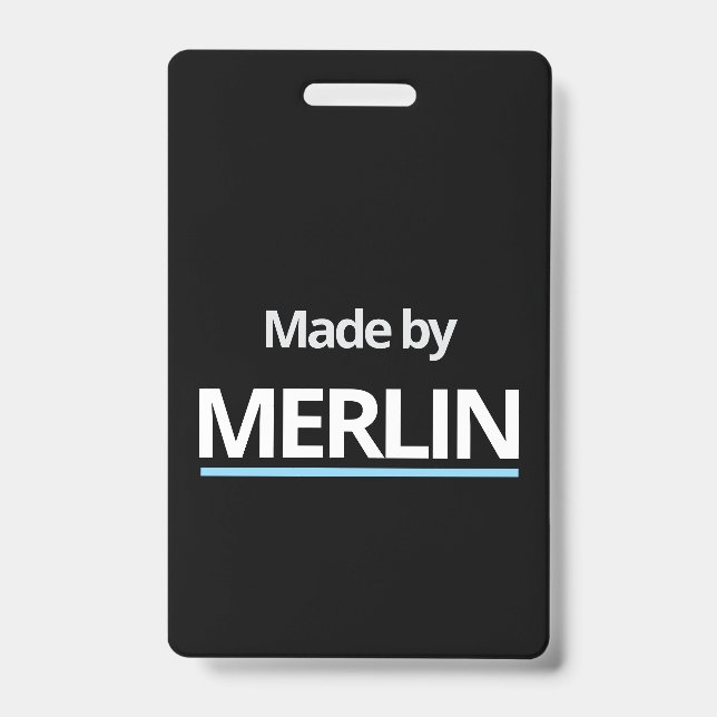 Made by MERLIN Ausweis (Vorderseite)
