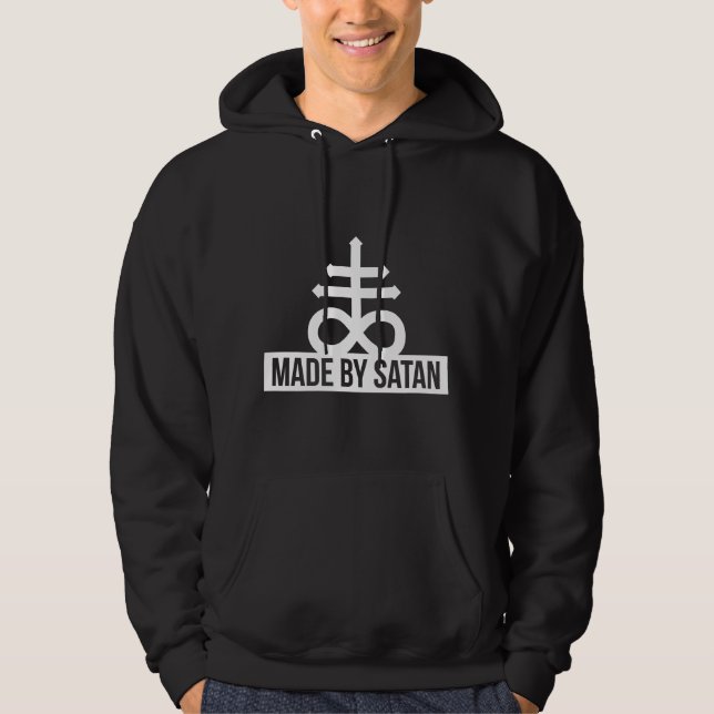 Made by Satan - Cross 666 Antichrist - Hoodie (Vorderseite)