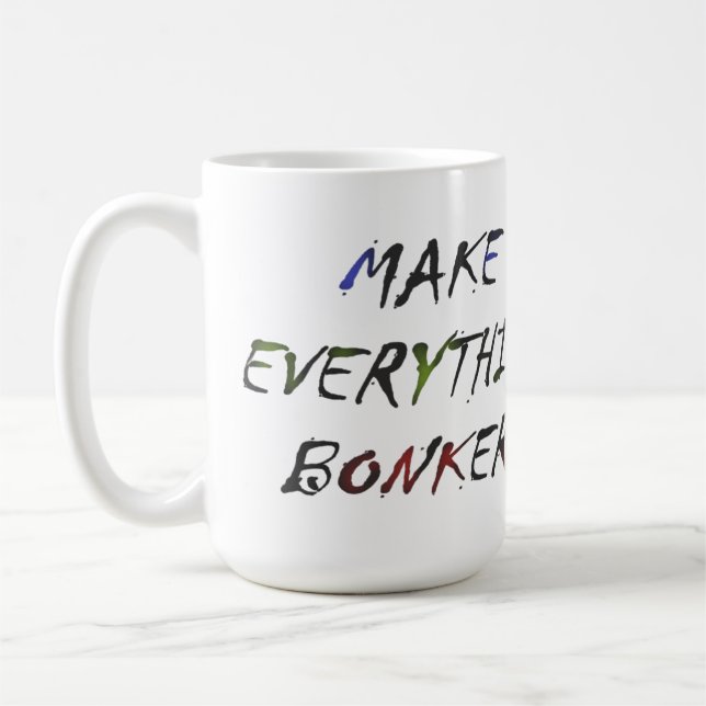 Made for Carol rosa Skript lustigen Stil Kaffeetasse (Links)