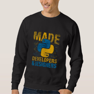 Made For Developers and Designers Python Programme Sweatshirt