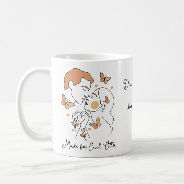 Made for each other , lineart kaffeetasse (Links)