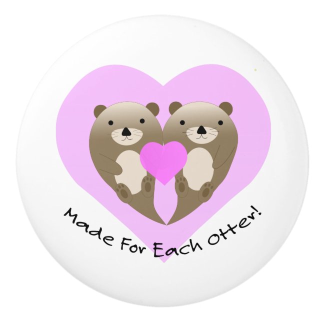 Made for each Otter Keramikknauf (Vorderseite)