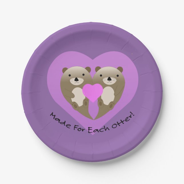 Made for each Otter Pappteller (Vorderseite)
