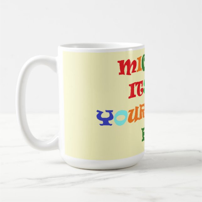 Made for Michael big liebevolle Worte Kaffeetasse (Links)