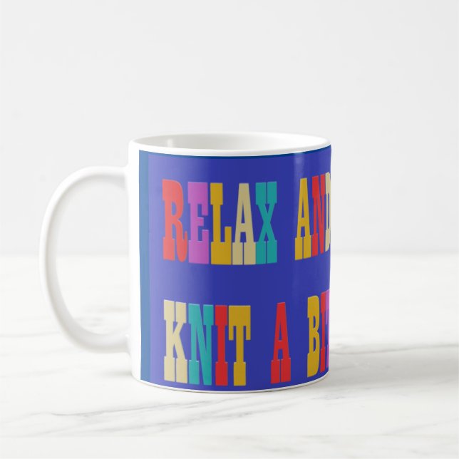 Made for Strike Fans hellfarbiger Text auf blau Kaffeetasse (Links)