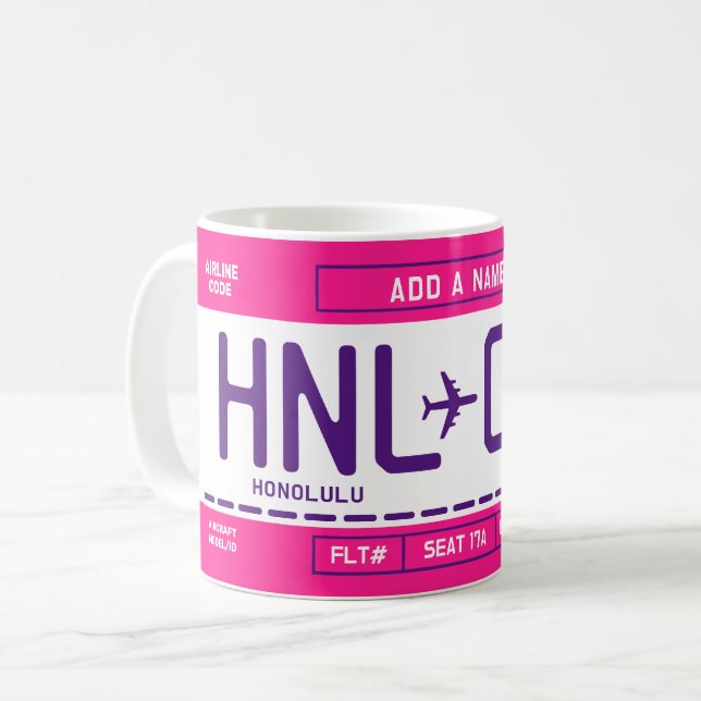 Made for You Boarding Pass Mug Kaffeetasse (Vorderseite Links)
