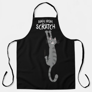 Made from Scratch Funny Tabby Cat Hanging on Schürze